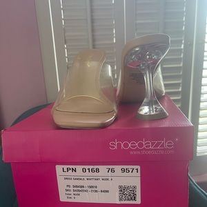Shoe Dazzle Whittany Clear Sandal